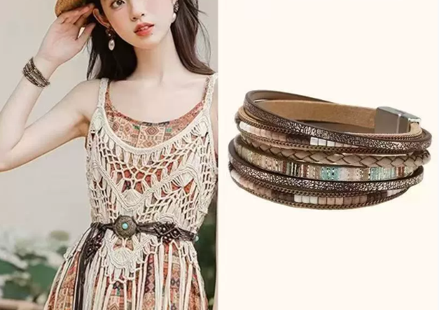 Bohemian Leather Bracelet ZGWS22004