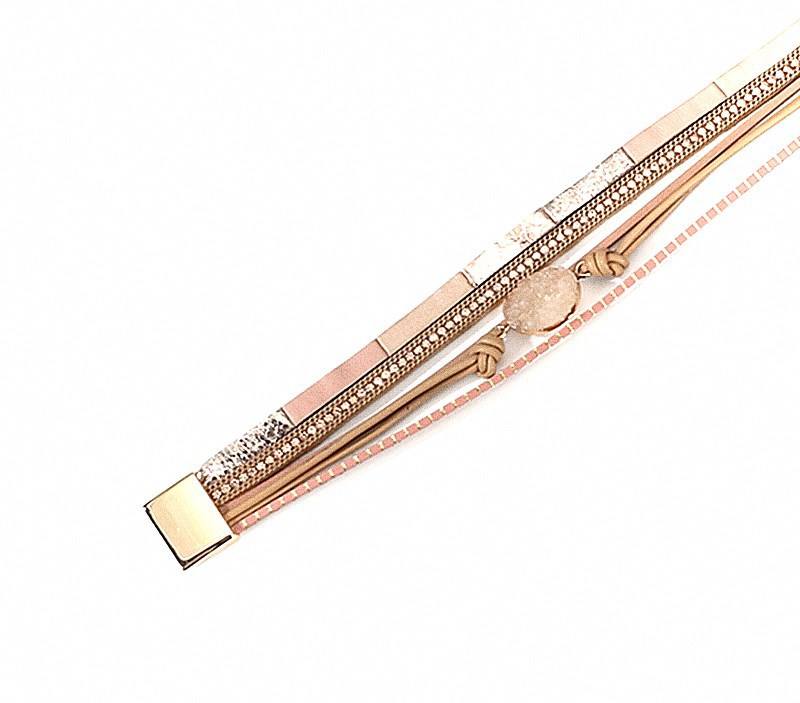 Multi Strand Leather Bracelet ZGWL22002