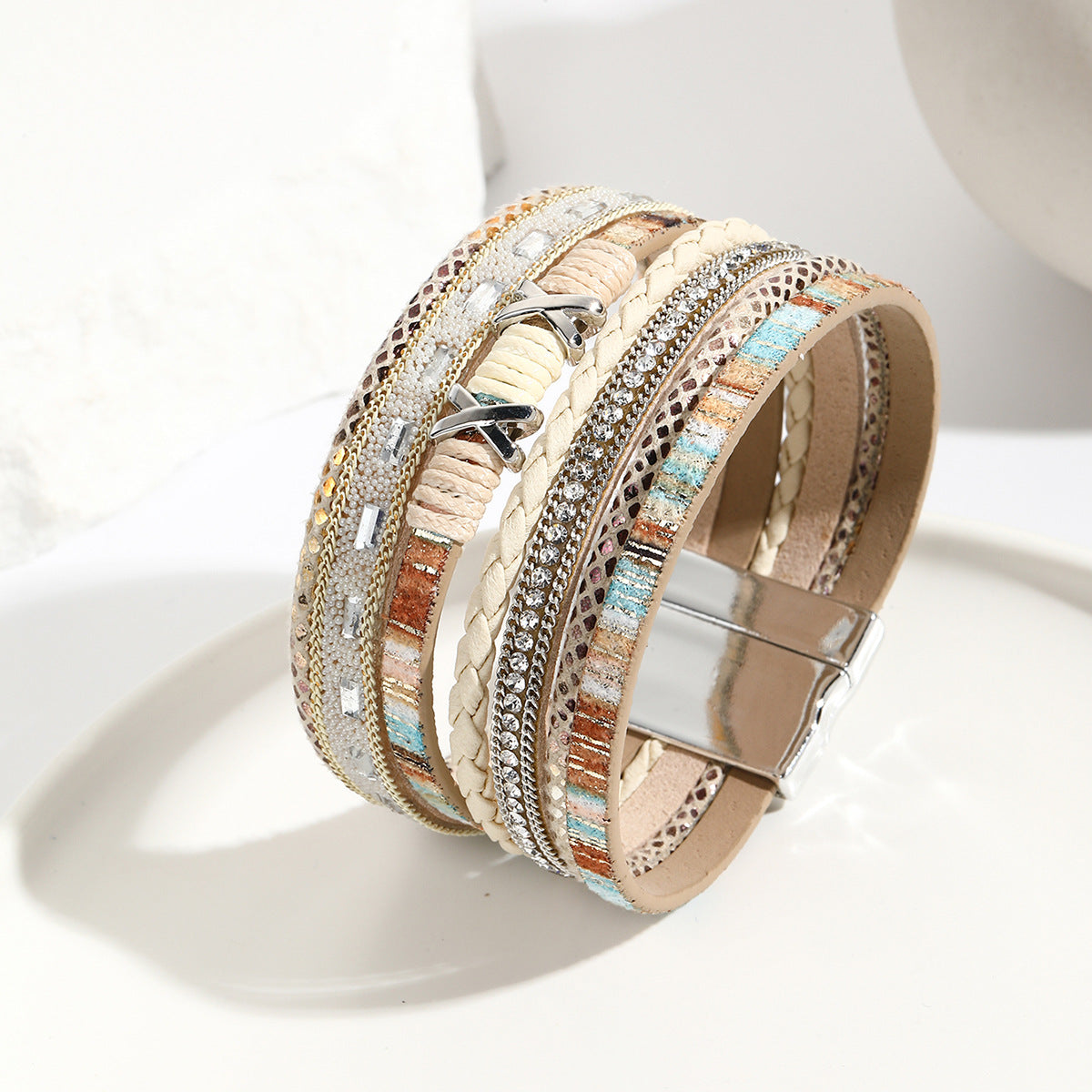 Boho Multilayers Leather Bracelet ZGWS22022