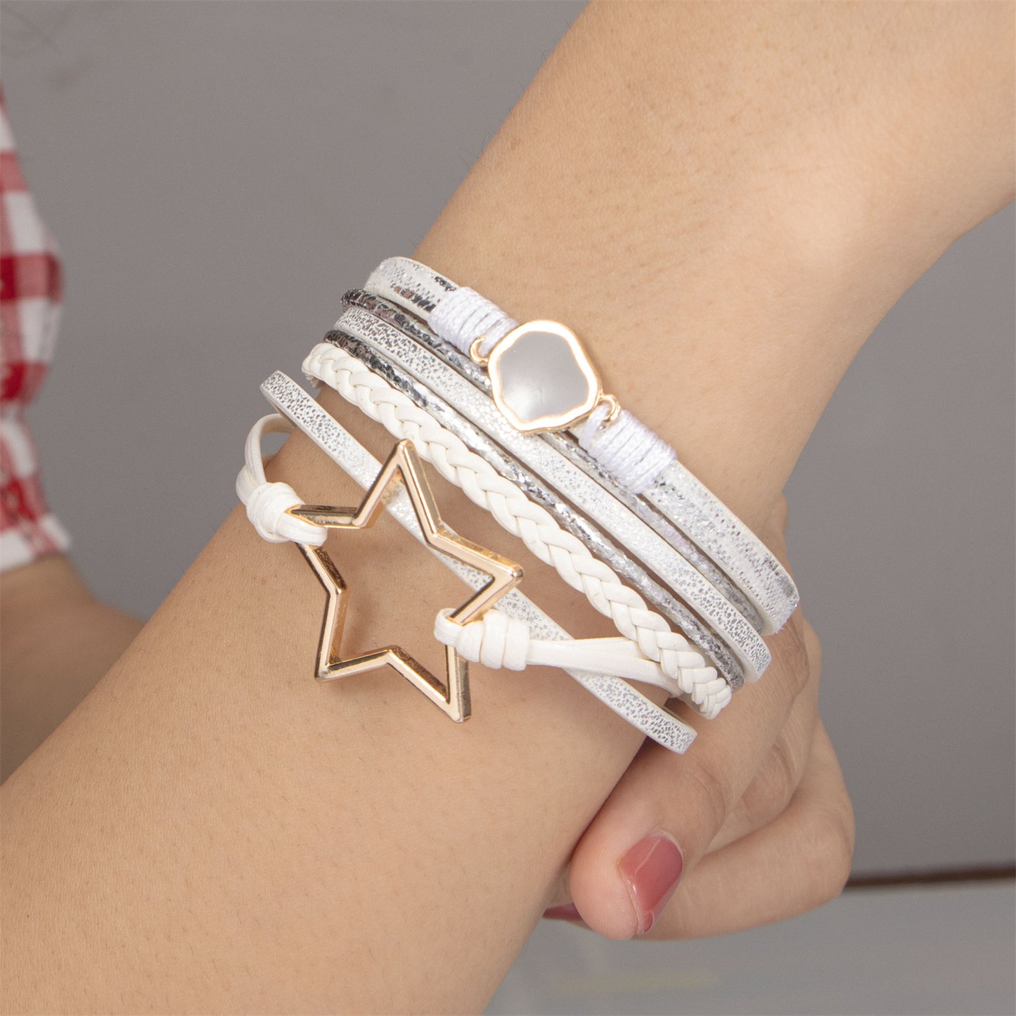 Fashion Leather Bracelets ZGWL24002WE