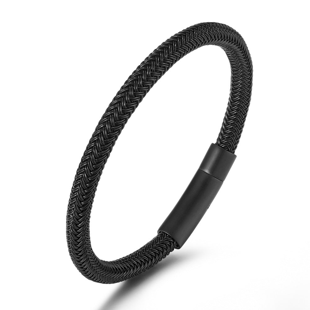 Handwoven Leather Bracelet ZGMS22176