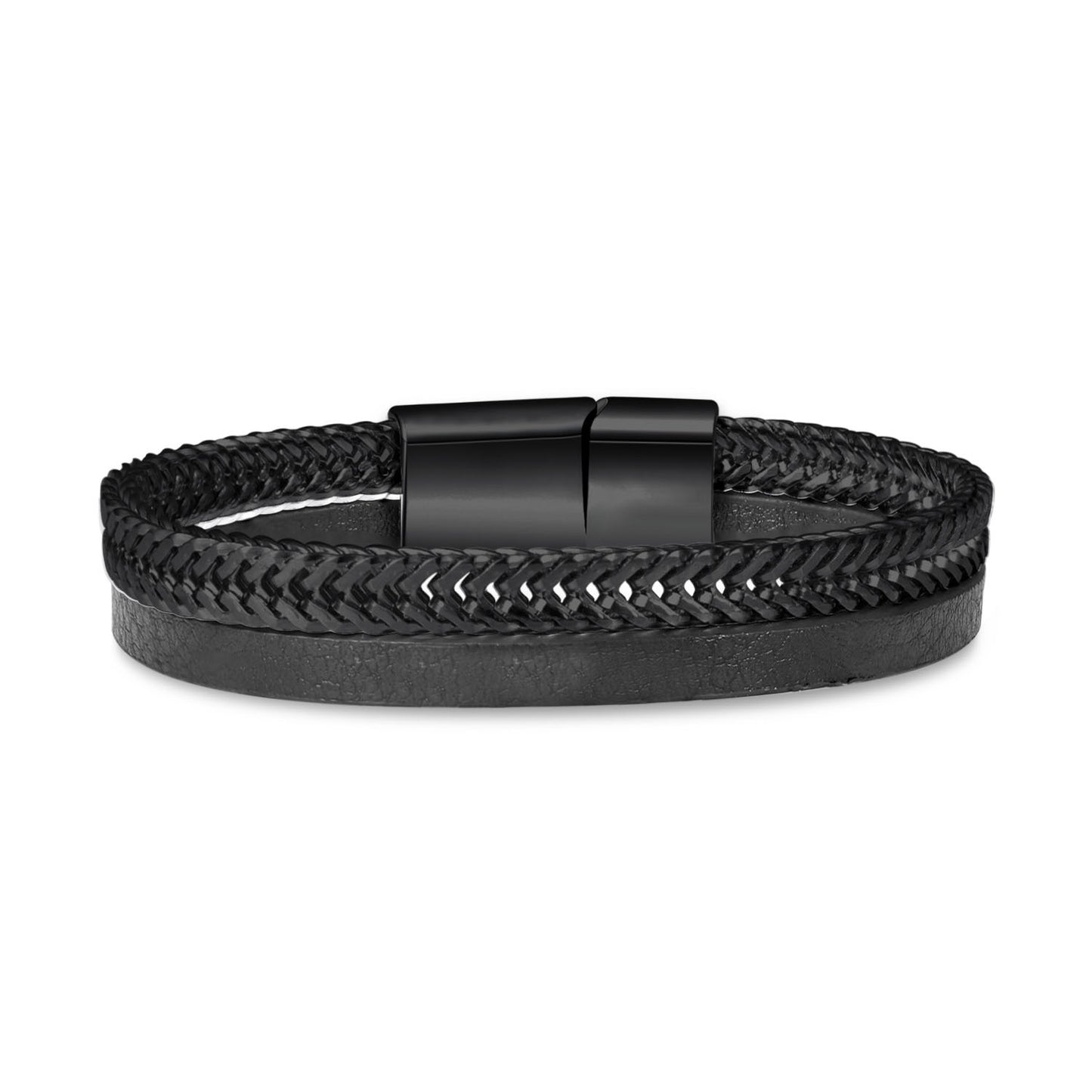 Chain Leather Bracelet ZGMA24045BK