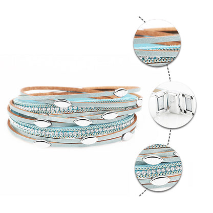 Multilayer Pu Leather Bracelet ZGWL22118
