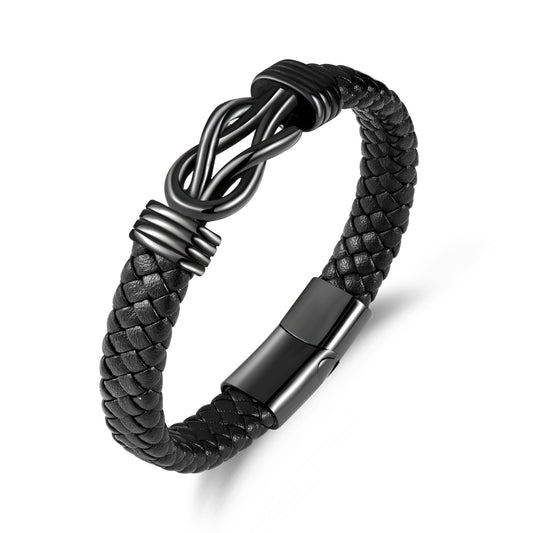 Knot Leather Bracelet ZGMS24039BK