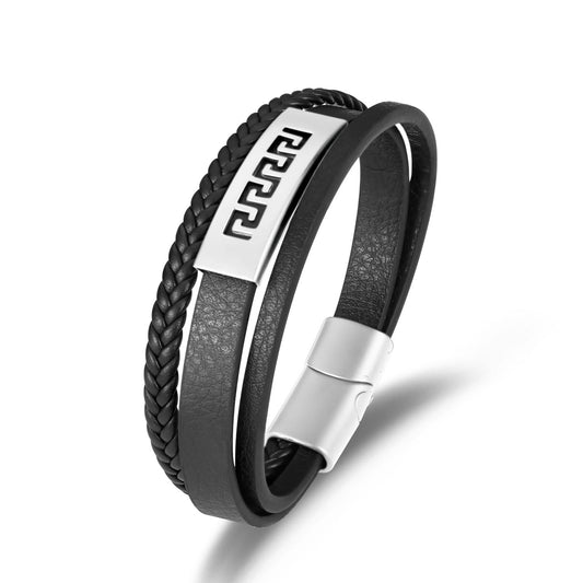 Leather Silver for Bracelet ZGMA24033SR