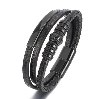 3 Layers Leather Bracelet ZGMS23105