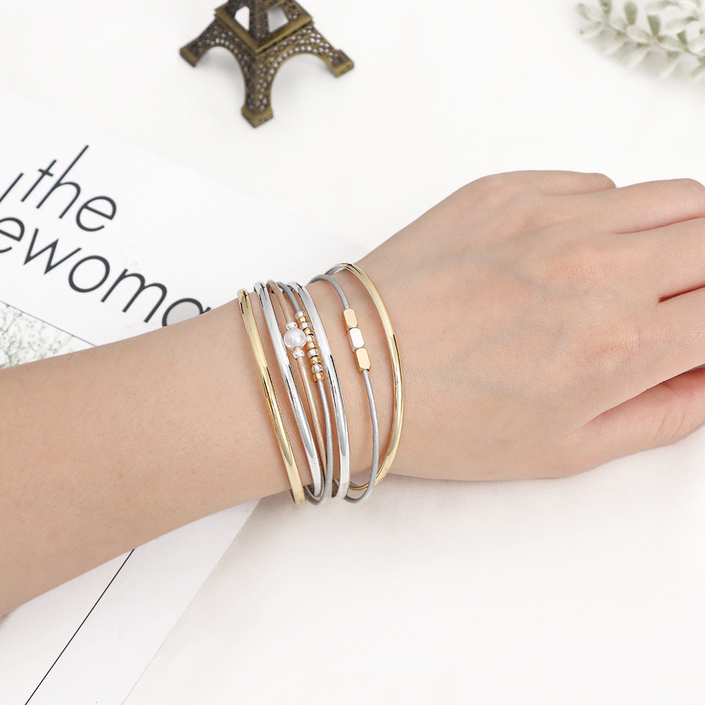 Simple Pearl Bracelet  ZGWS25008MX