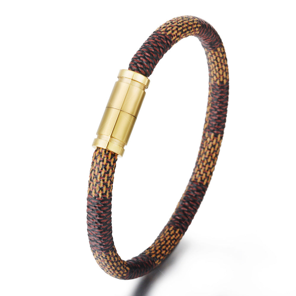 Snake Skin Stripe Leather Bracelet ZGMS22002