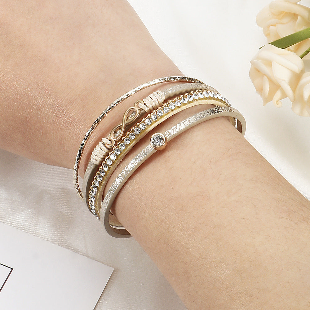 Number-8 Leather Bracelets ZGWS23009