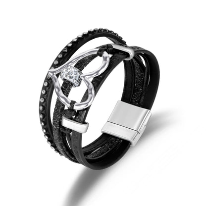 Love Leather Bracelet Diamond ZGWS24093BK