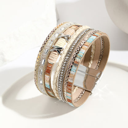 Boho Multilayers Leather Bracelet ZGWS22022