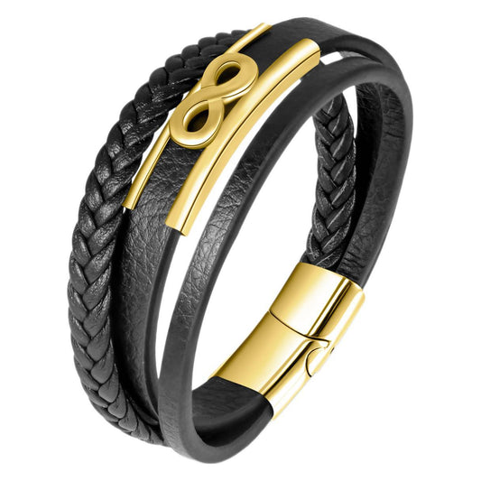 Number8 Multi-layer Leather ZGMS24054GD