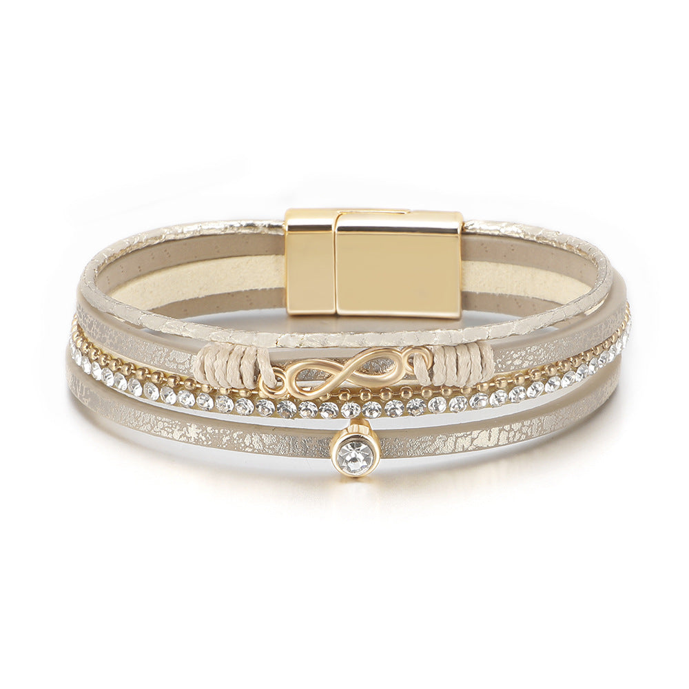 Number-8 Leather Bracelets ZGWS23009