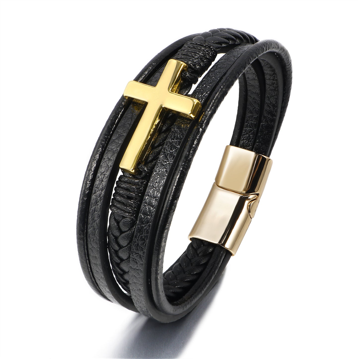 Cross Leather Bracelet ZGMA23002