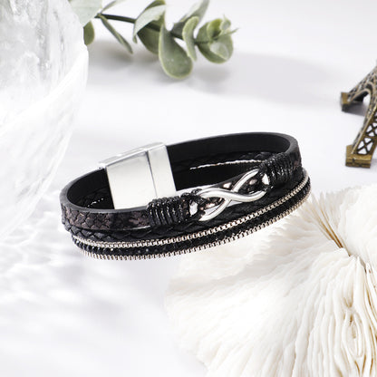 Multi Layer Leather Bracelet ZGWS22671