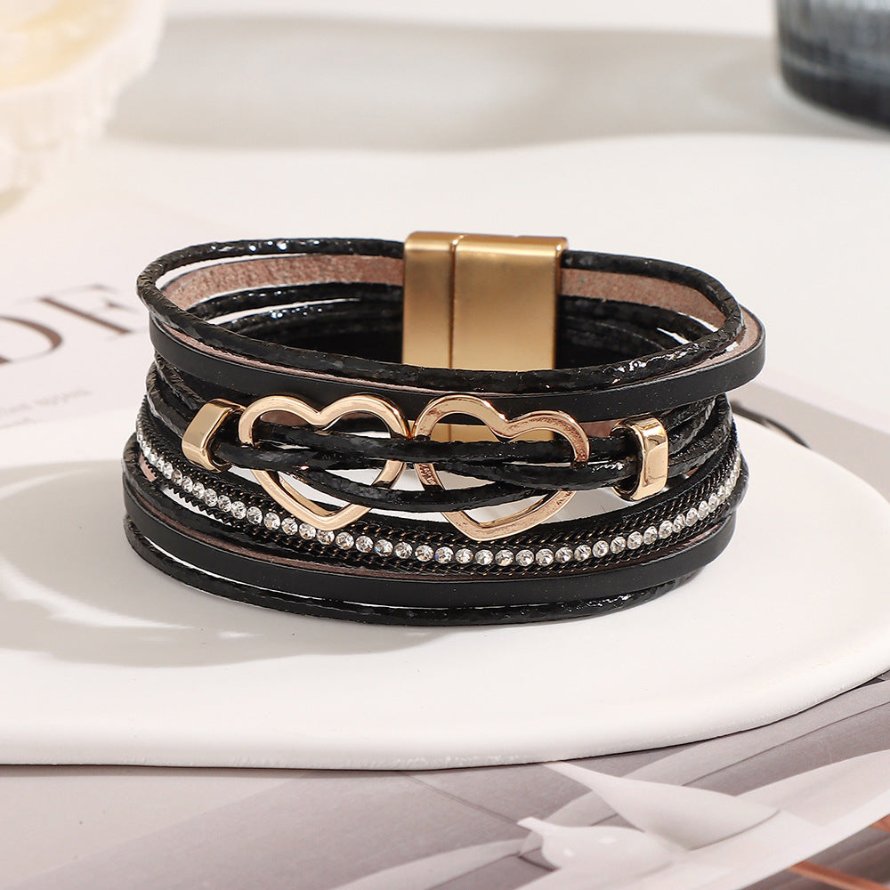 Heart-shaped Bracelets ZGWS25011BK