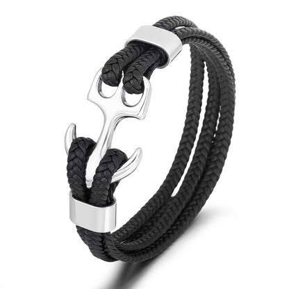 Anchor Leather Bracelet ZGMS22092