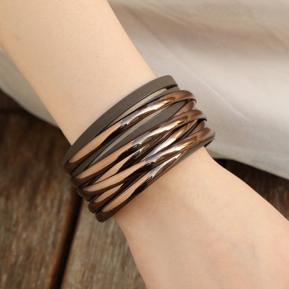 Layer Leather Bracelet ZGWS23048